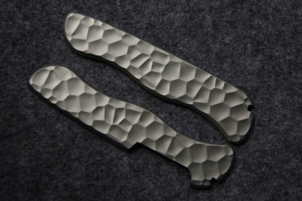 Titanium Alloy Handle Scales with Tweezers/Toothpick Slot For 111mm Victorinox SAK-NiceToolHome