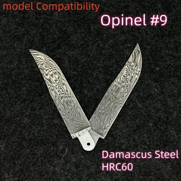 Handmade Damascus Steel Replaceable Blade For Opinel No.9(#9)-NiceToolHome